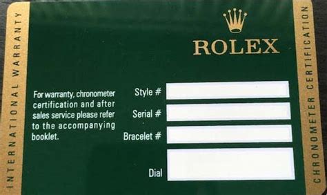 rolex card warranty fake|rolex new style warranty card.